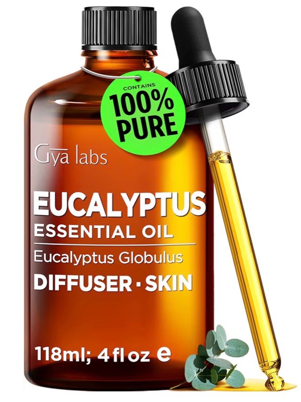 Eucalyptus Essential Oil (Amber) - 118 ml